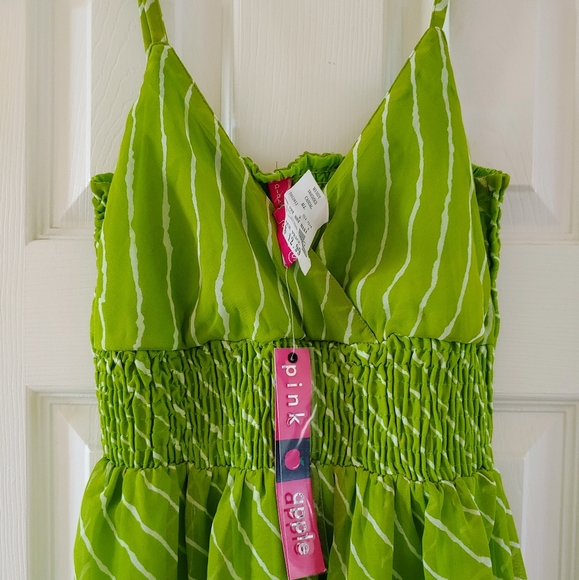 NWT Pink Apple Striped Maxi Dress - Picture 8 of 8